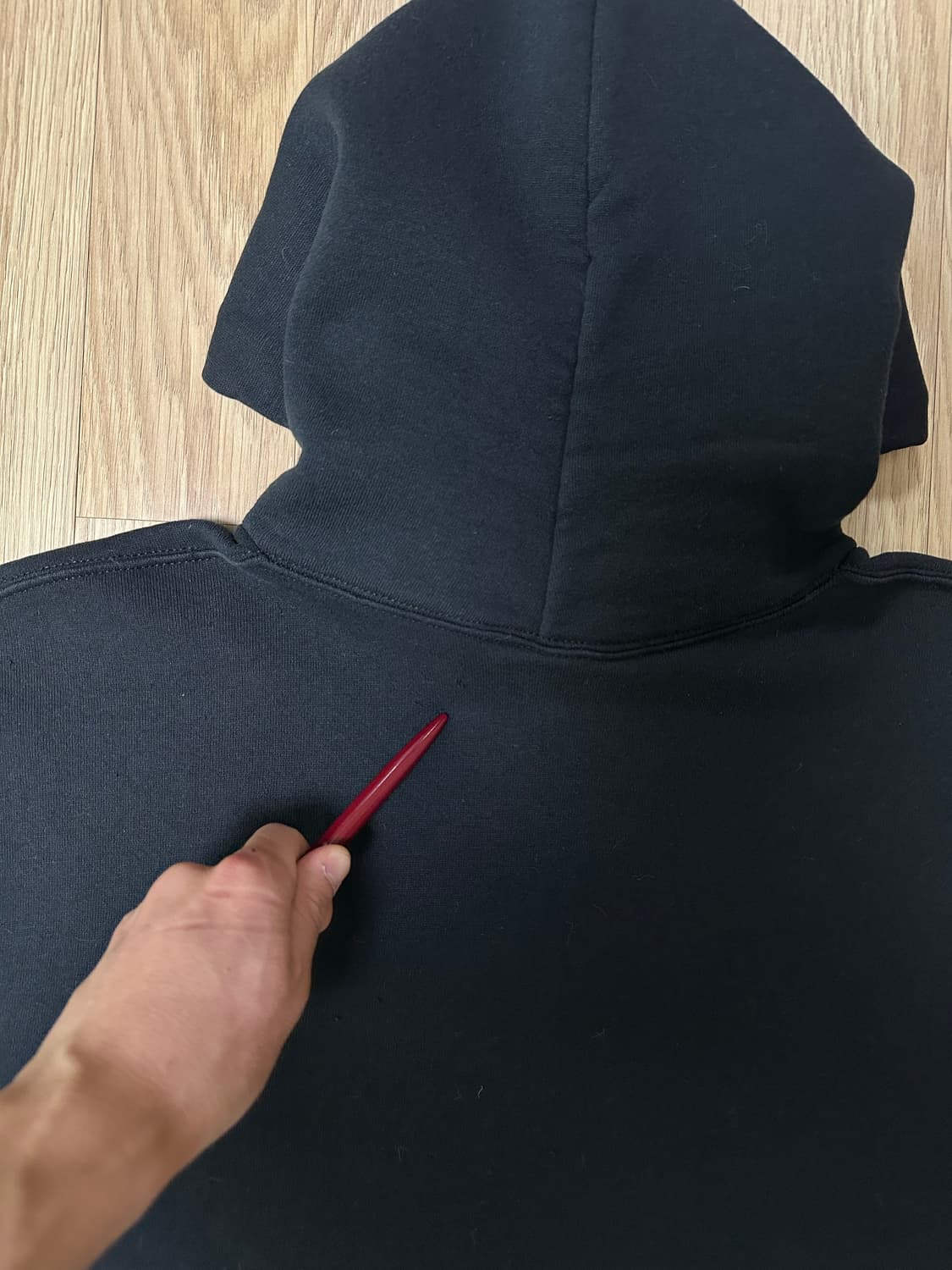 빈티지 러셀 후드 블랙 L 상품이미지10