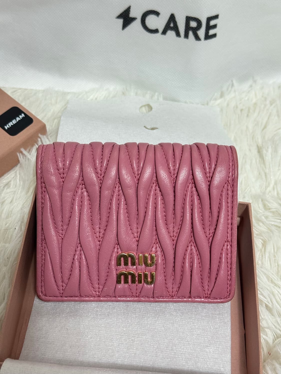 미우미우 지갑 베고니아핑크 상품이미지3