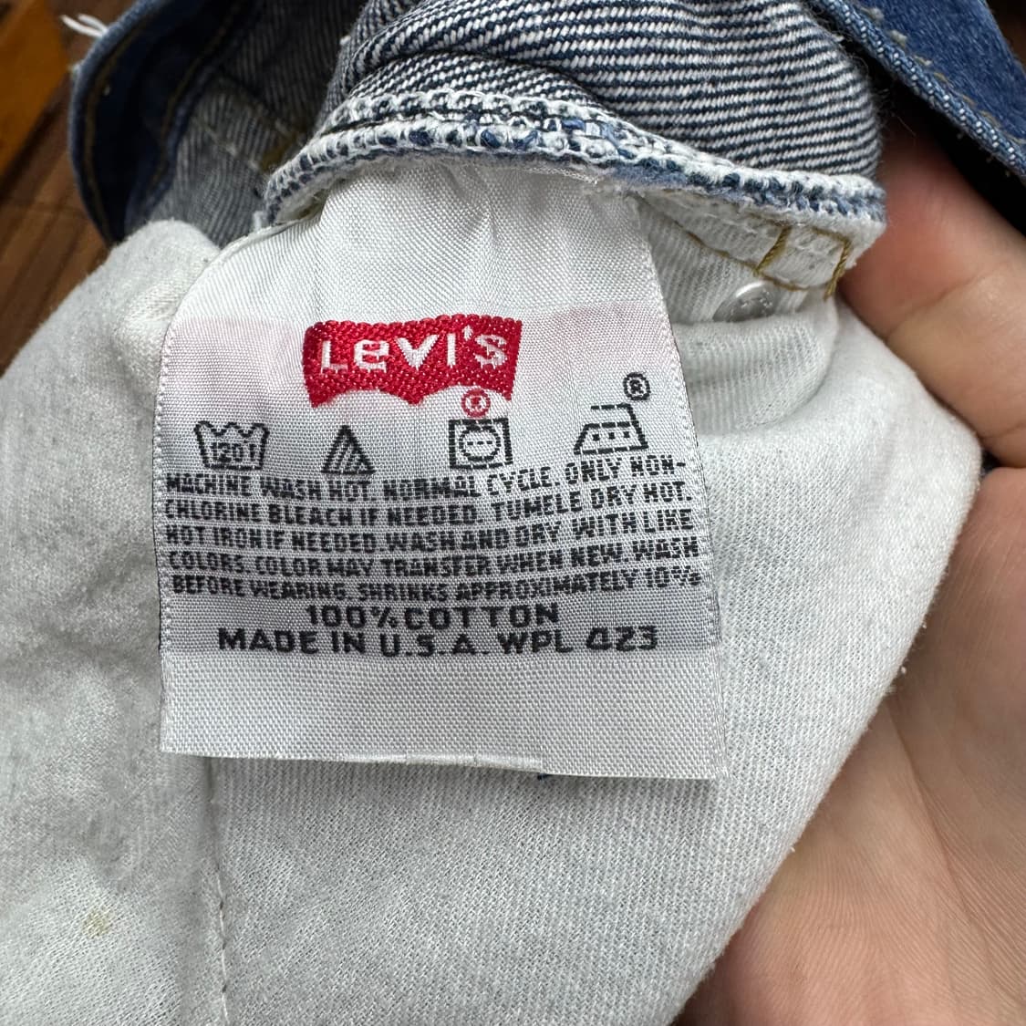 90s 리바이스 501 웨스턴 스터드 데님 made in USA (32) 상품이미지7