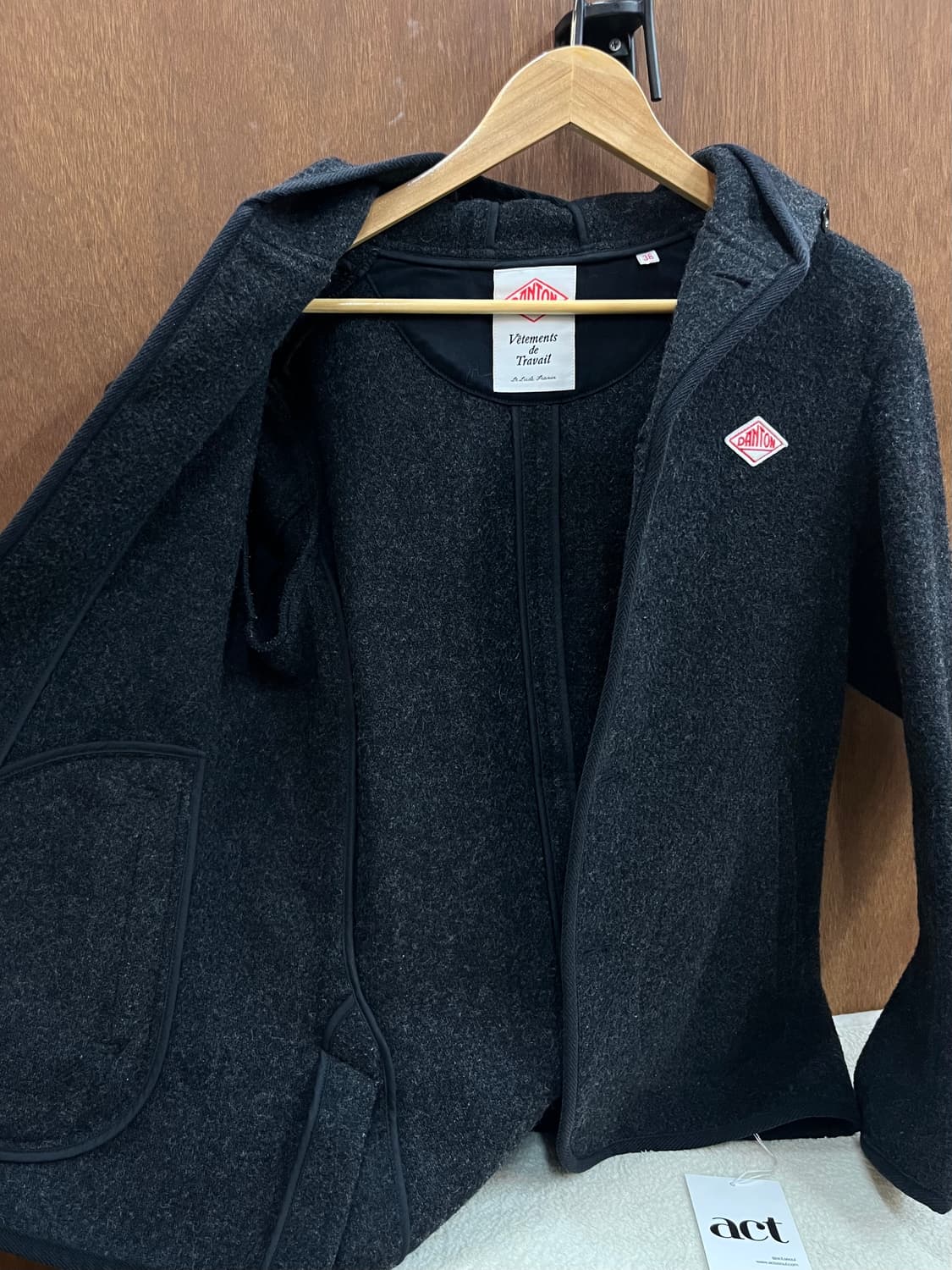 DANTON 단톤 울 숏코트 다크그레이 38 상품이미지9