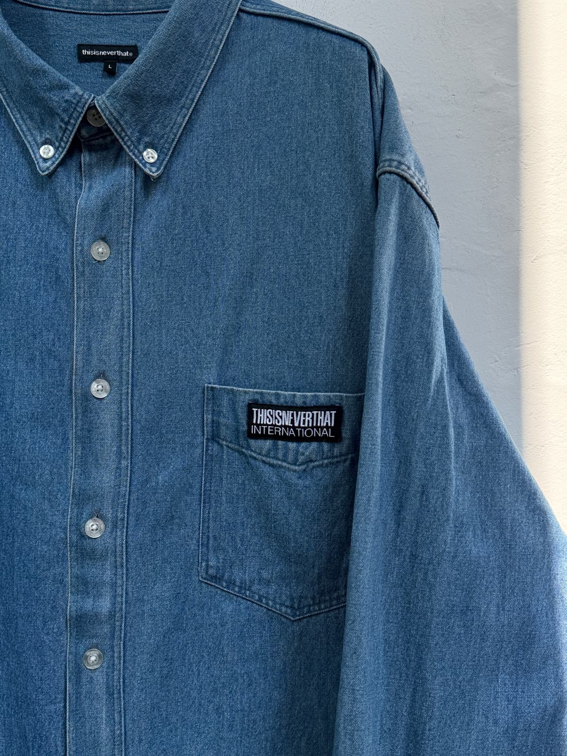 Thisisneverthat 디스이즈네버댓 데님 셔츠 L 상품이미지3