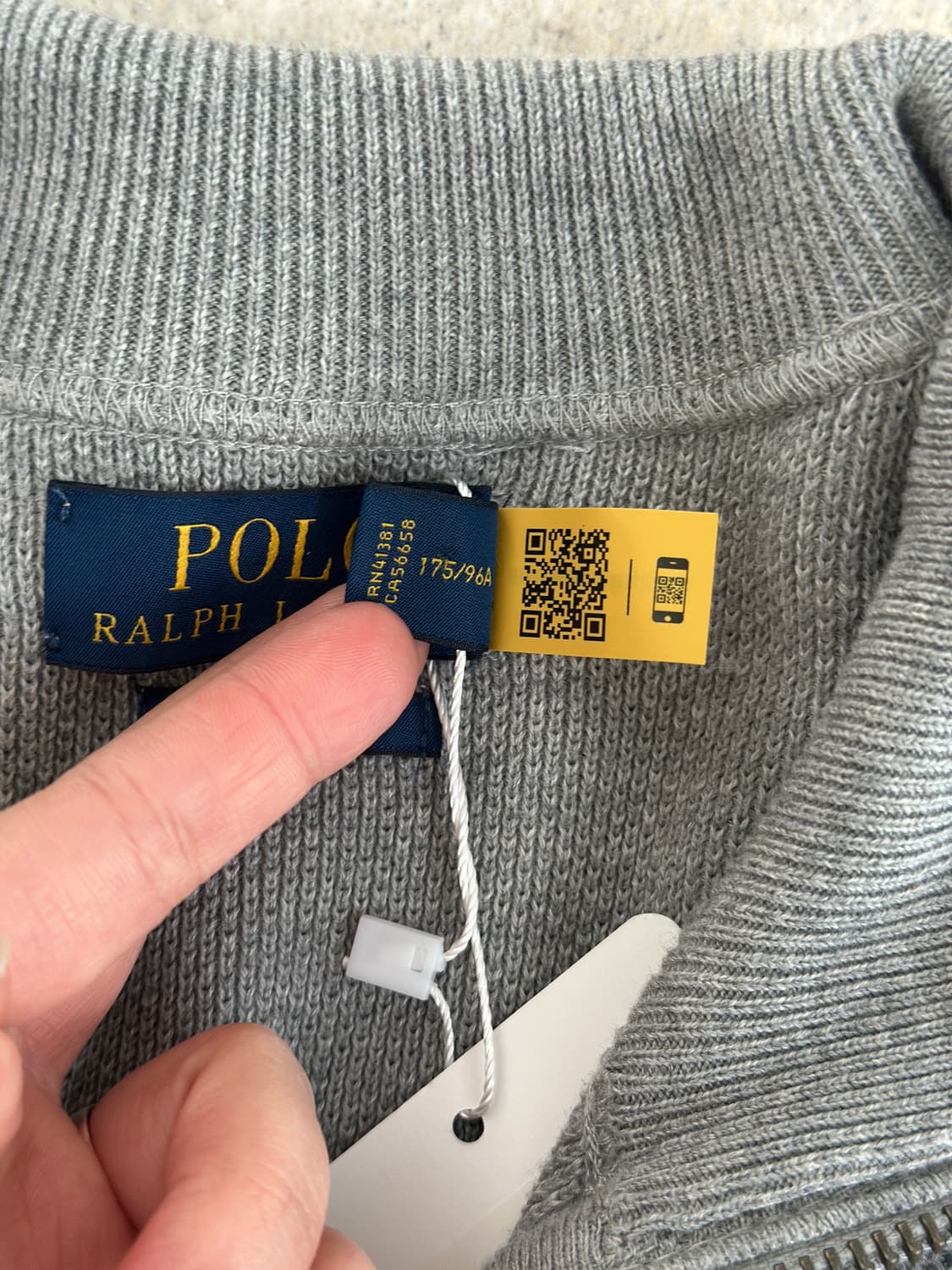 폴로 랄프로렌 그레이 와플 니트집업  상품이미지9