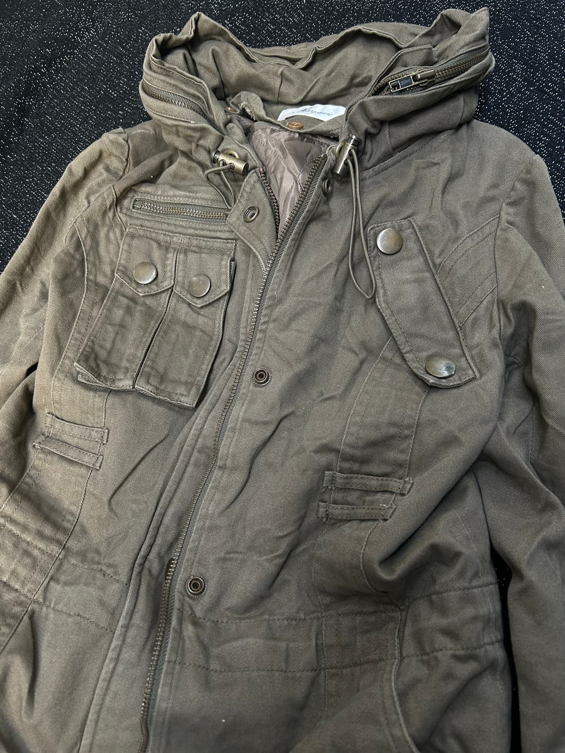 rare design 2000s Jpn vtg 그런지 멀티포켓 야상자켓 상품이미지4