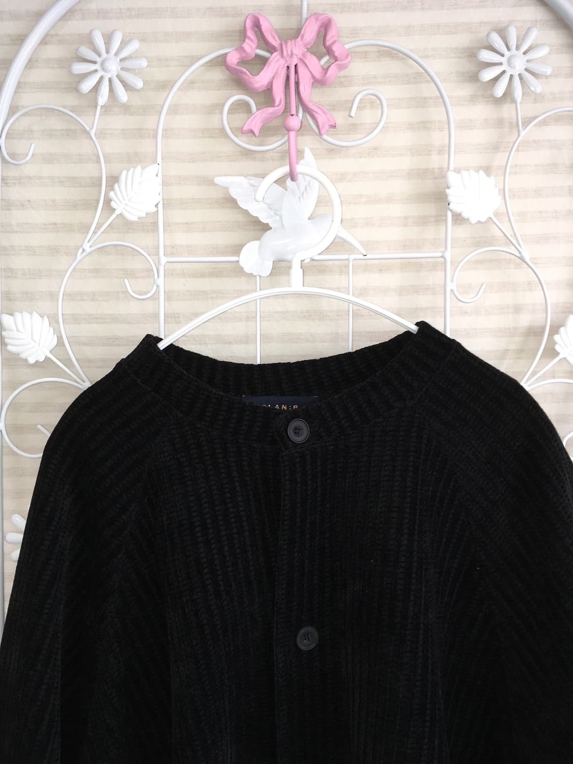 사입 블랙 니트 가디건 y2k 스트릿 갸루 펑키 451  상품이미지3