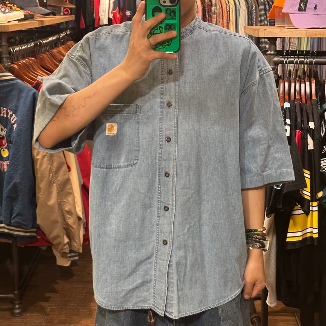 [HI] 칼하트 반팔 데님셔츠 상품이미지2