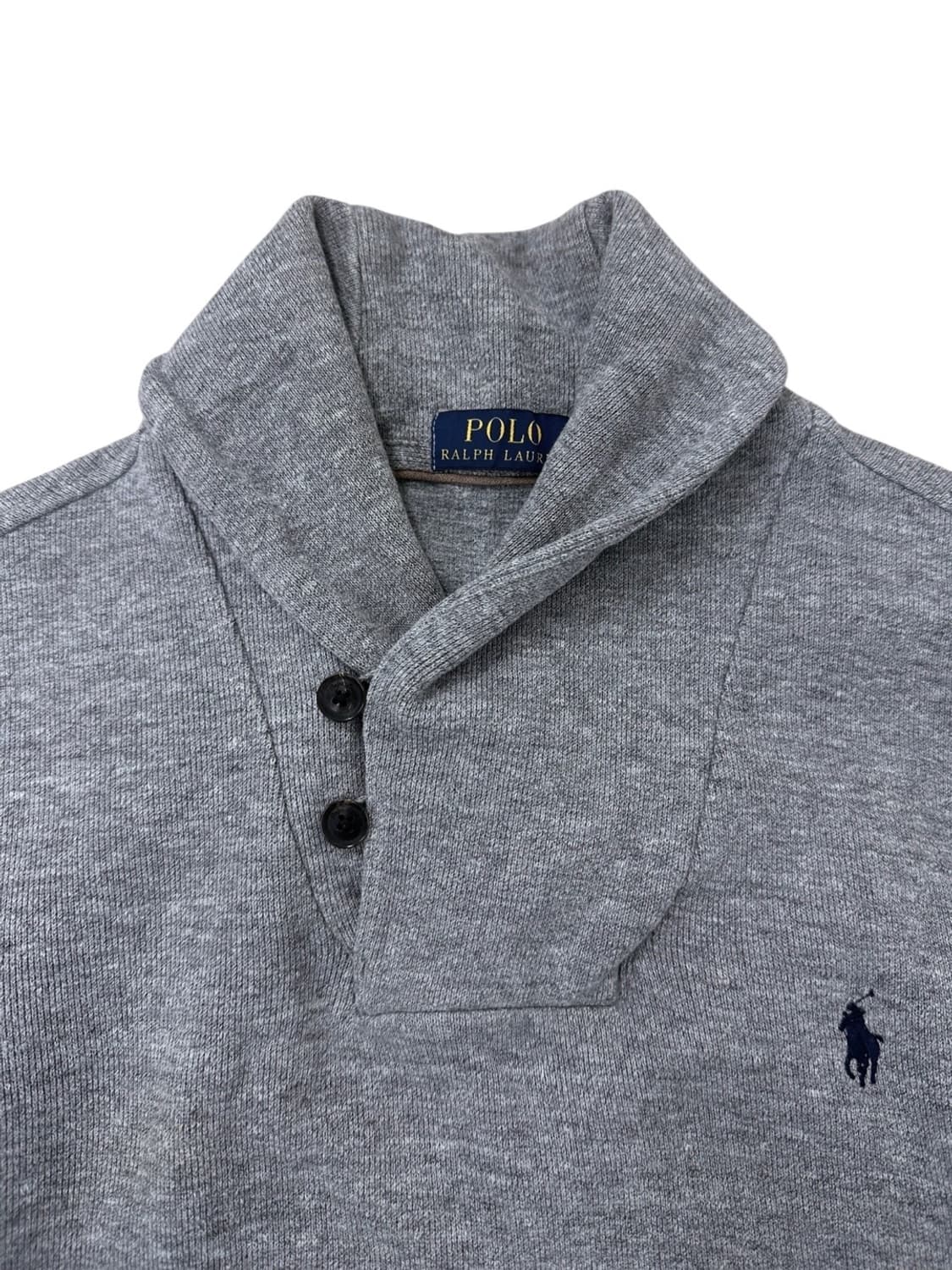 폴로 숄카라 니트 그레이 (L) 상품이미지3