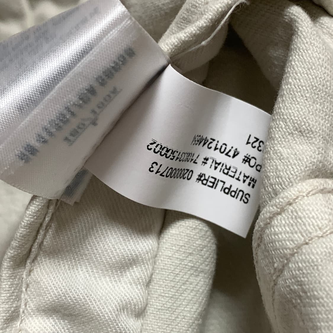 폴로 가먼트다이 트럭커자켓 아이보리 L 새상품 상품이미지7