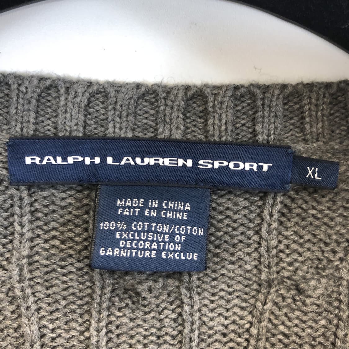 폴로 랄프로렌 핑크포니 케이블니트 XL  상품이미지5