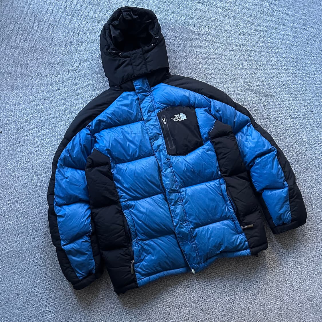 노스페이스 블루/블랙 패딩 상품이미지1