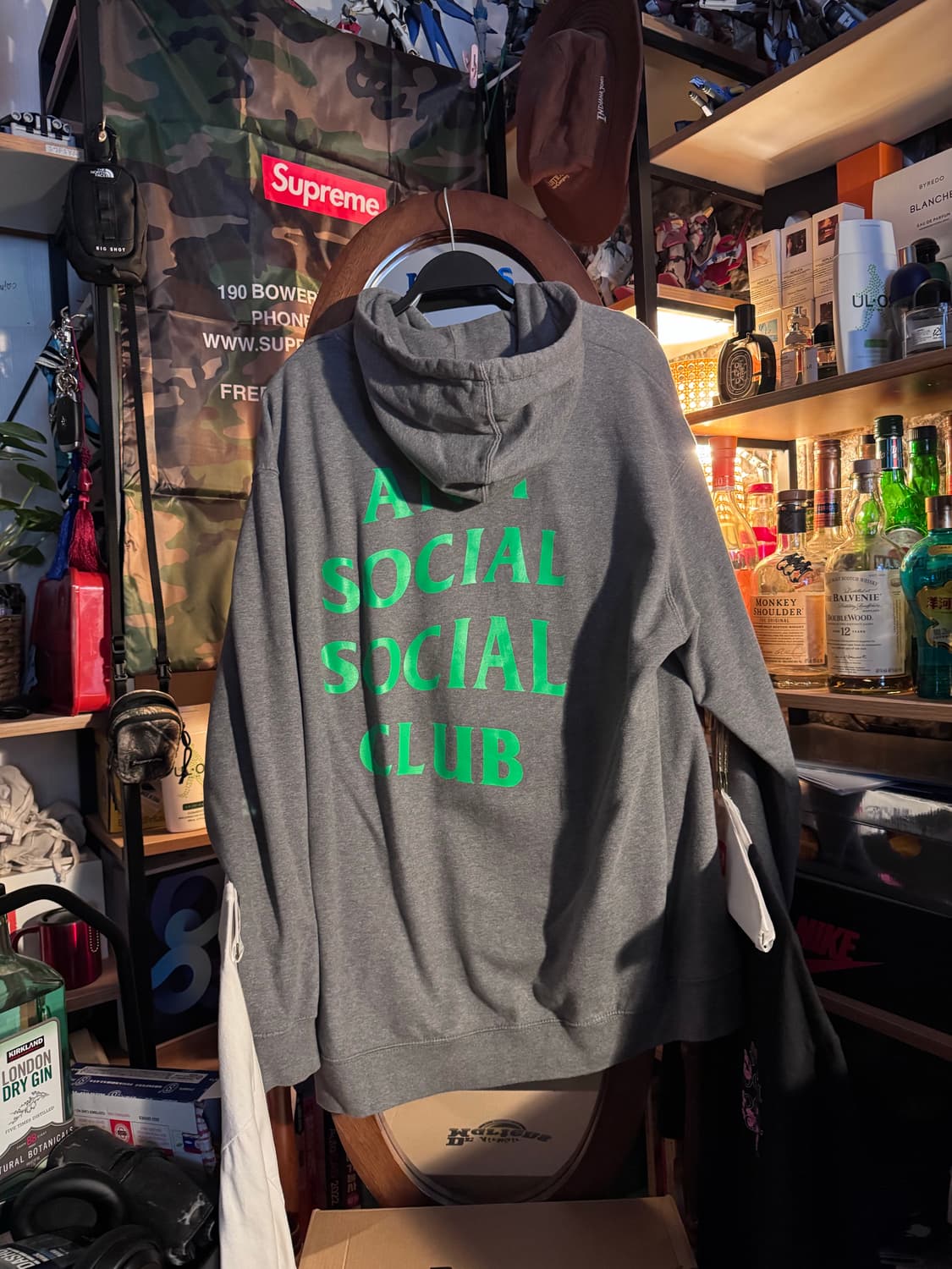 Xl 안티소셜소셜클럽 스네이크 후디 그레이 상품이미지1