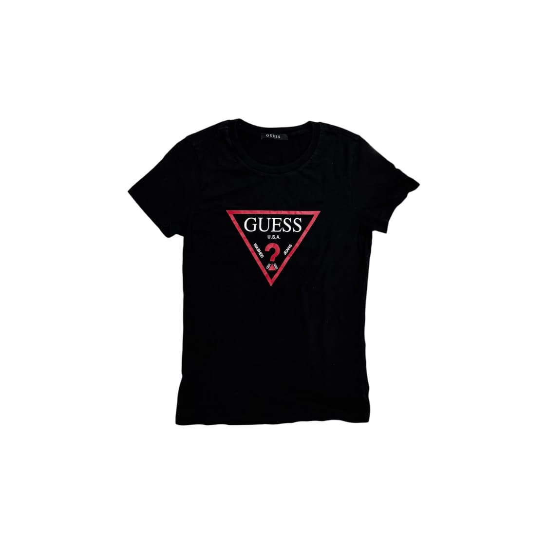 10s GUESS 시그니처 레드 로고 티셔츠 상품이미지1
