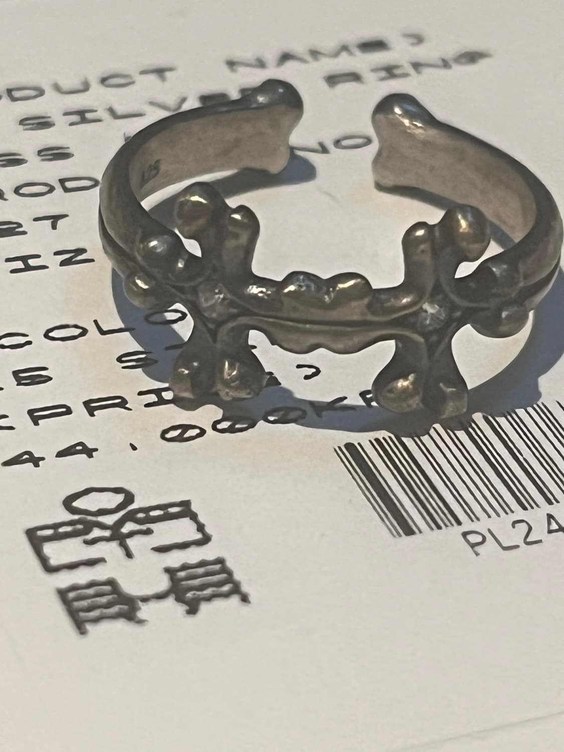 (15호) 폴리테루 크로스 본 링 상품이미지4