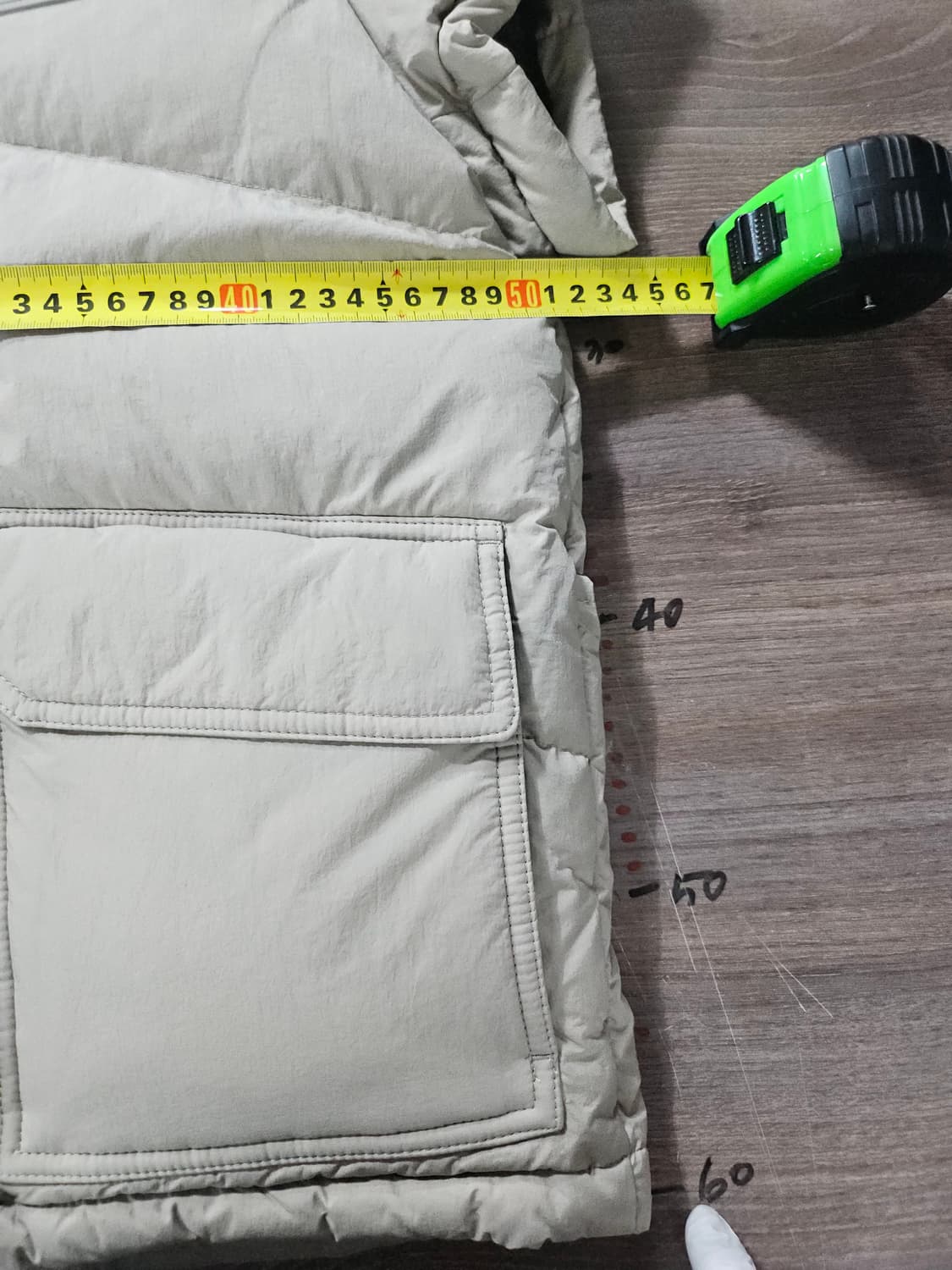 네파 반팔 패딩 조끼 베이지   85 상품이미지7