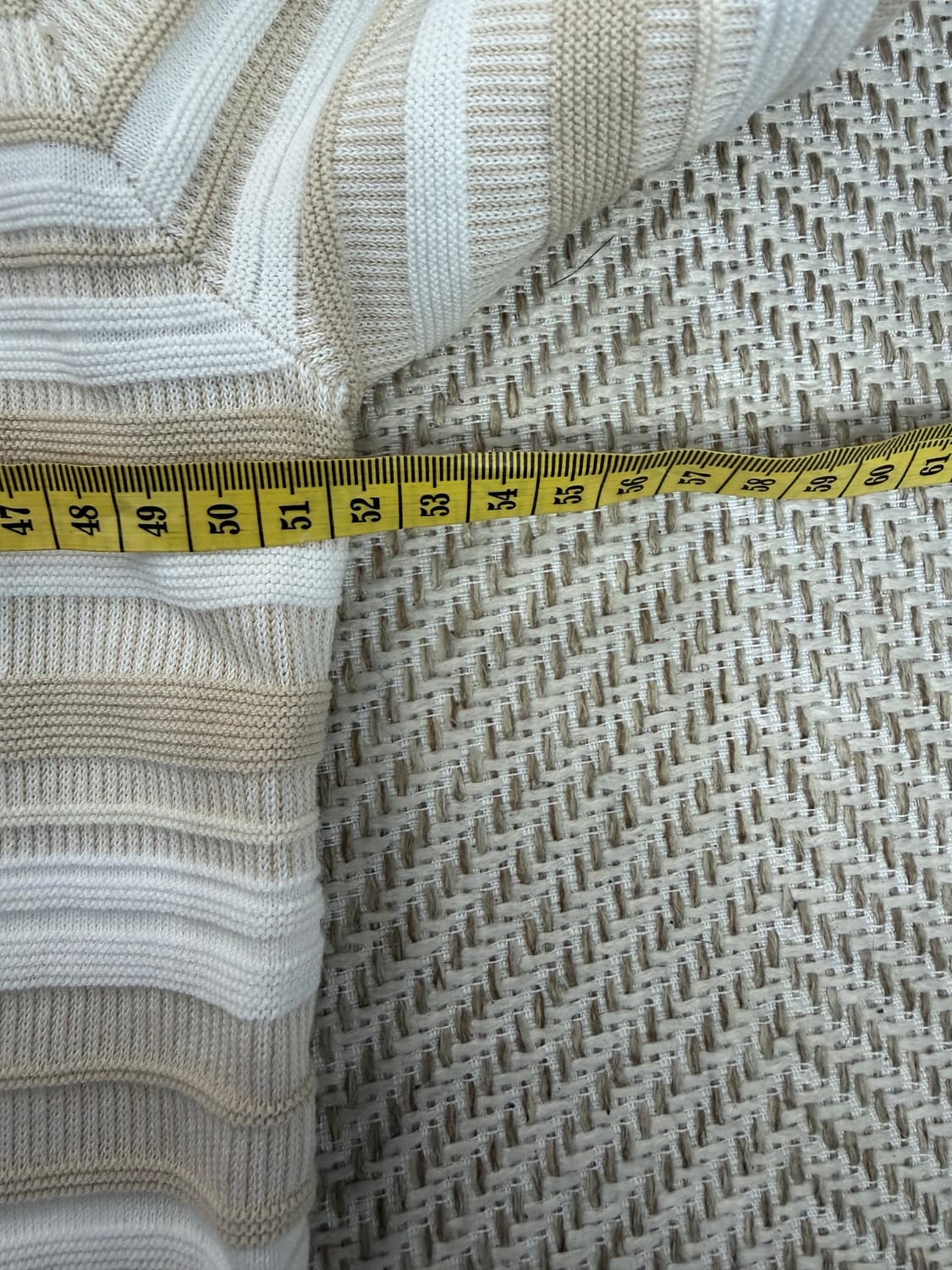 정품) COS 코스 남성 릭렉스핏 스트라이프 반팔 니트 S 상품이미지7