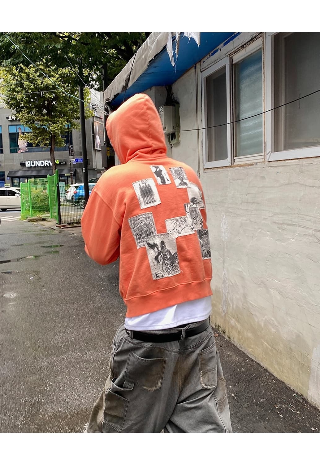 언더마이카 더티오렌지 후드집업 상품이미지1