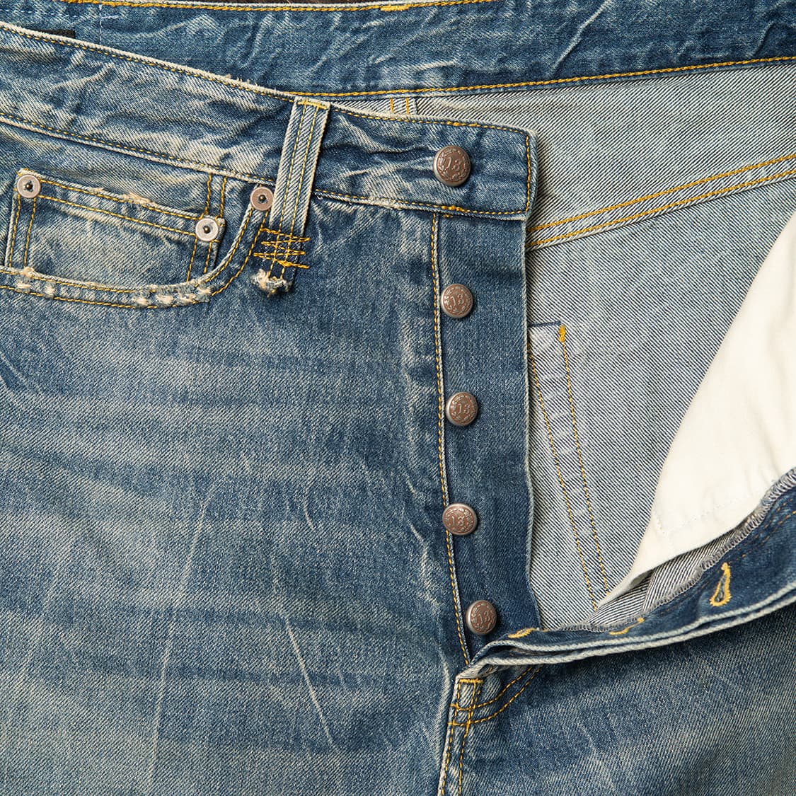 [32~34] R13 테일러드 드롭 데님팬츠 MB-1384  상품이미지2