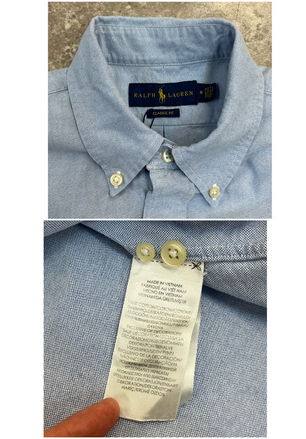 폴로 랄프로렌 반팔 셔츠 스카이블루 M #csz3850 상품이미지3