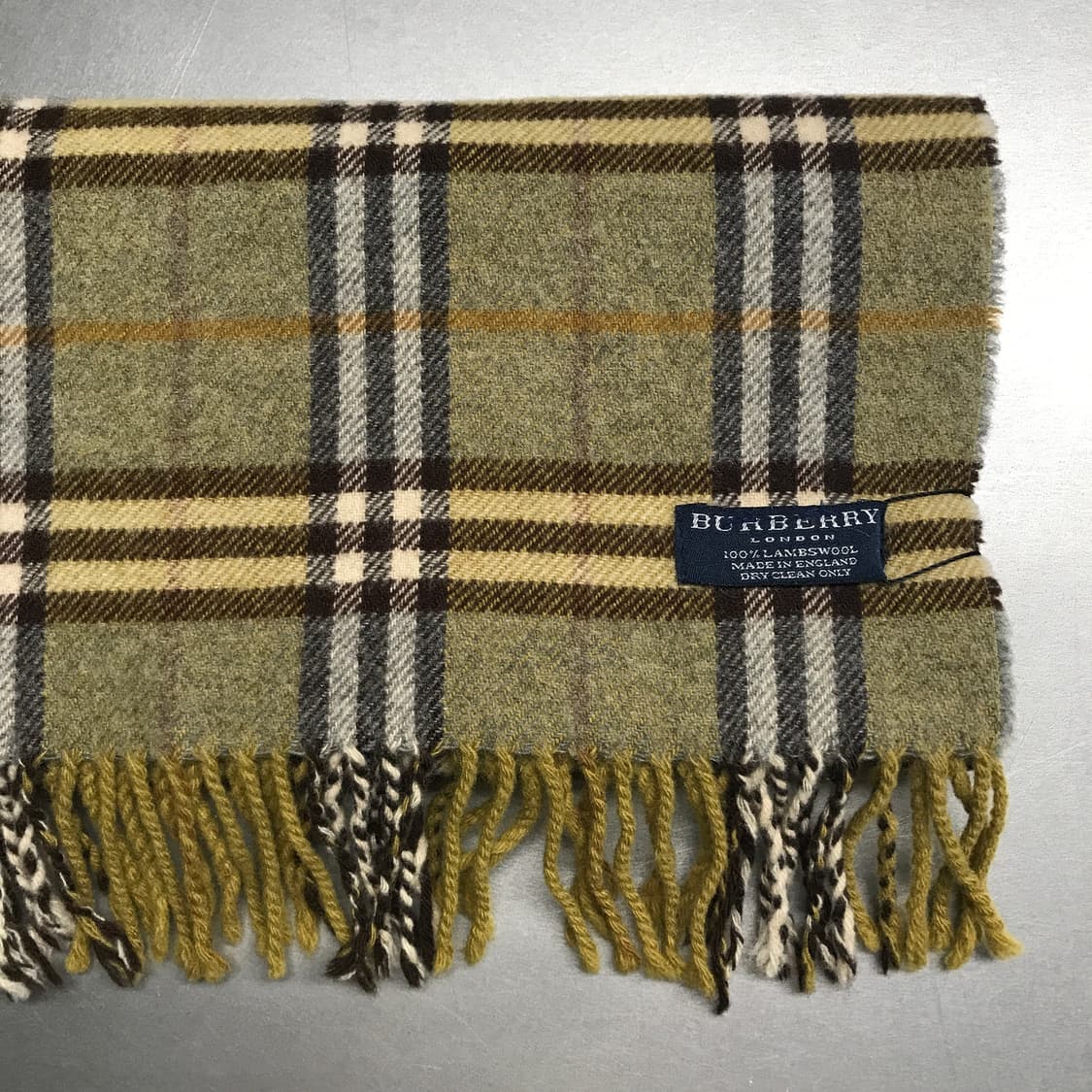 버버리 정품 램스울 머플러 카키 상품이미지3