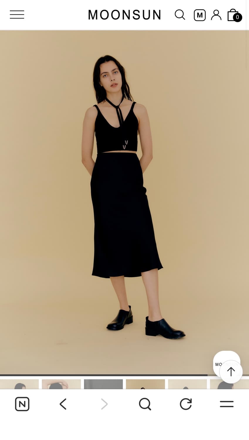 문선 parisien satin skirt S사이즈 상품이미지2