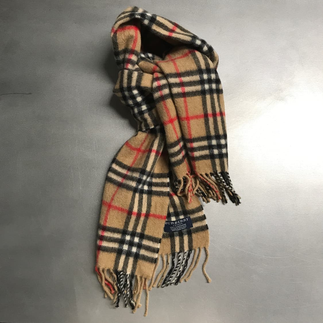 버버리 정품 캐시미어 머플러 베이지 상품이미지4