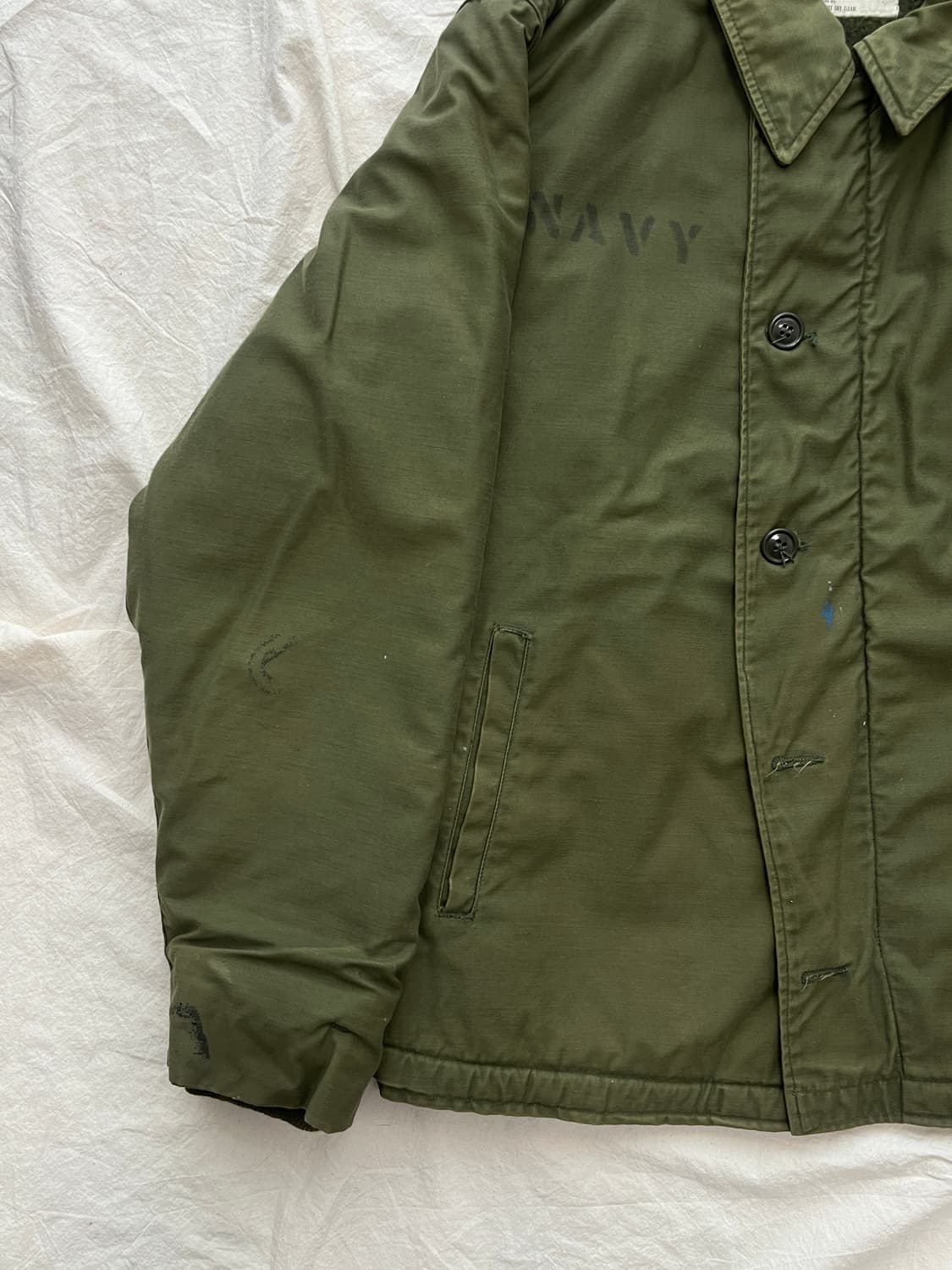 1974 US Navy A-2 Deck Jacket 미군 덱자켓 (XL) 상품이미지5