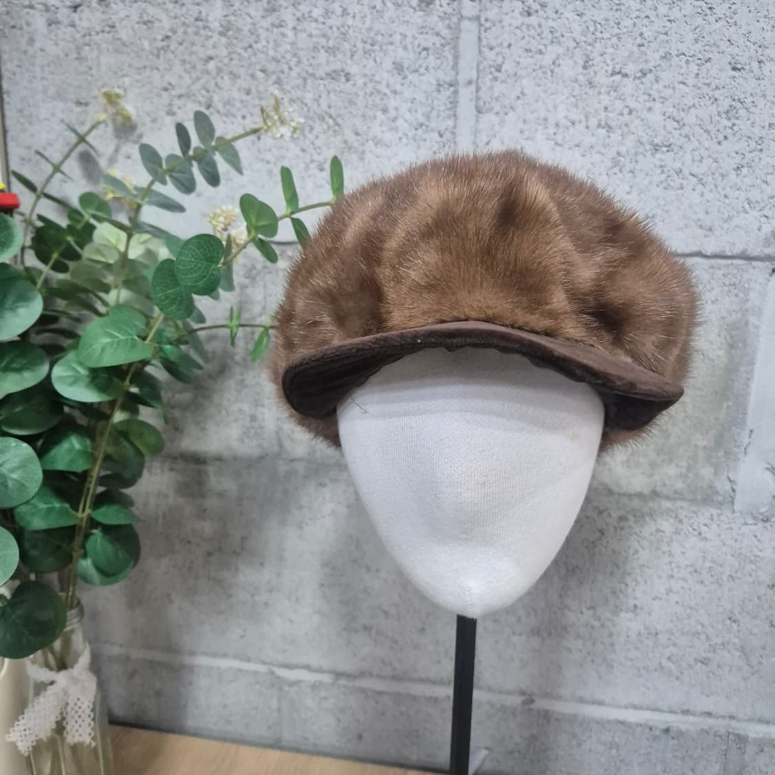 천연밍크 모자 상품이미지2