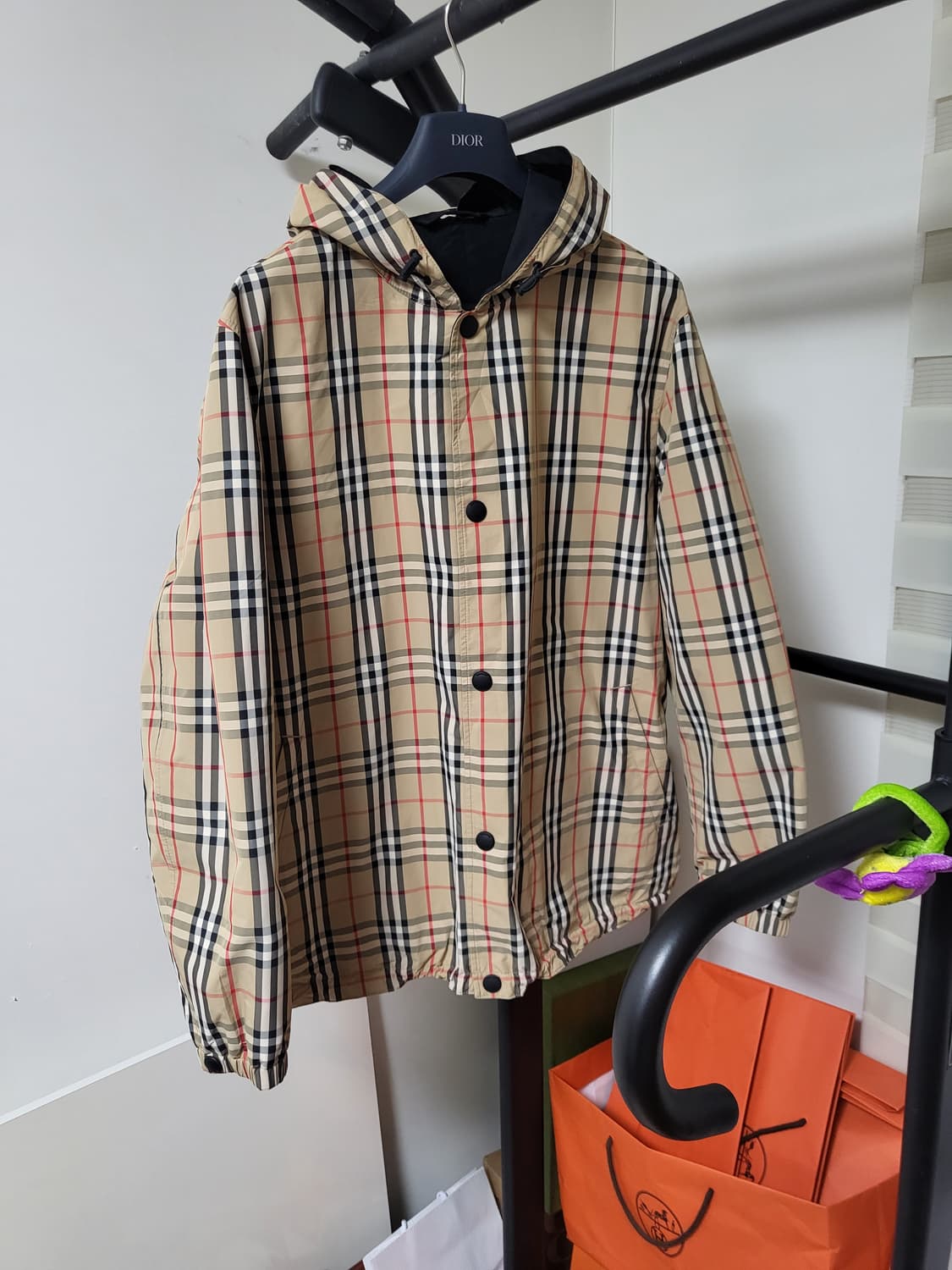 24SS 버버리 ekd 리버시블 체크 자켓 m 상품이미지6