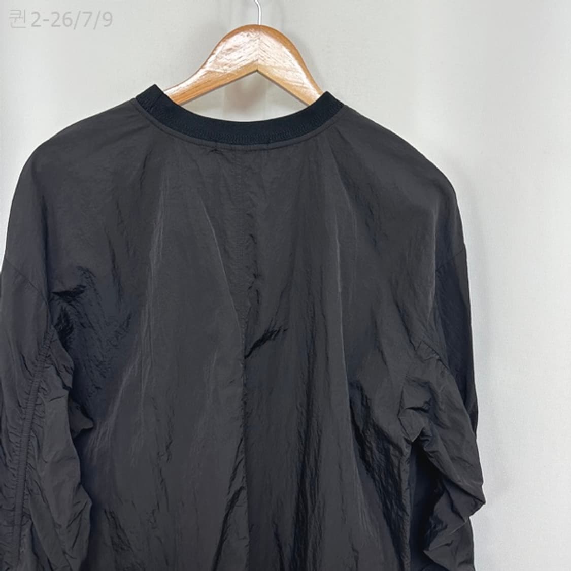 바쏘 남자 나일론 맨투맨 티셔츠 검정 100 상품이미지10