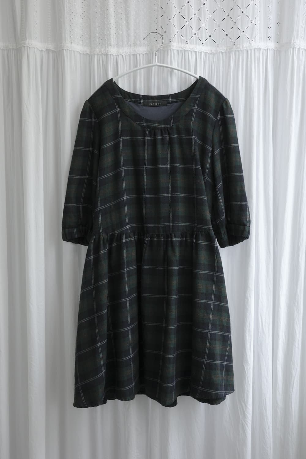 Green vintage dress 상품이미지3