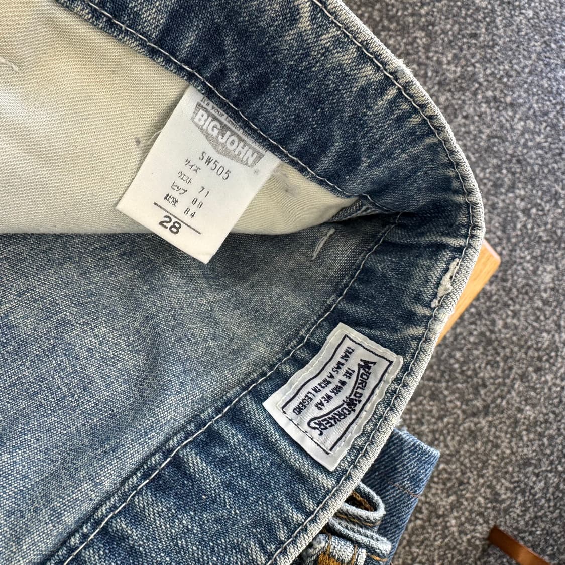 80s 빅존 제팬 월드워커스 카펜터 진 made in JAPAN (28) 상품이미지8