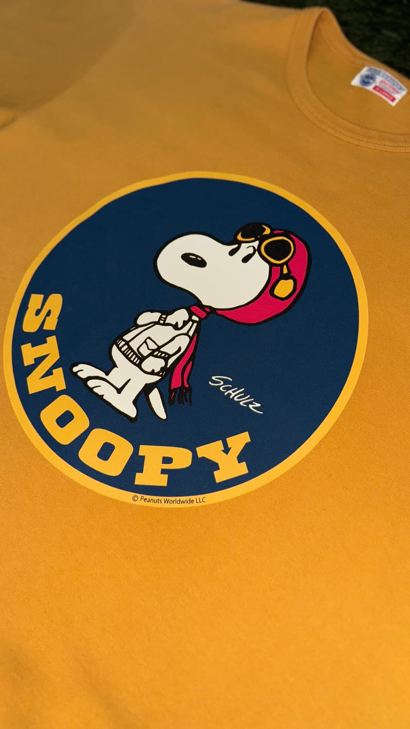 [XL] 버즈릭슨 피너츠 스누피 MADE IN USA 티셔츠 머스타드 상품이미지4