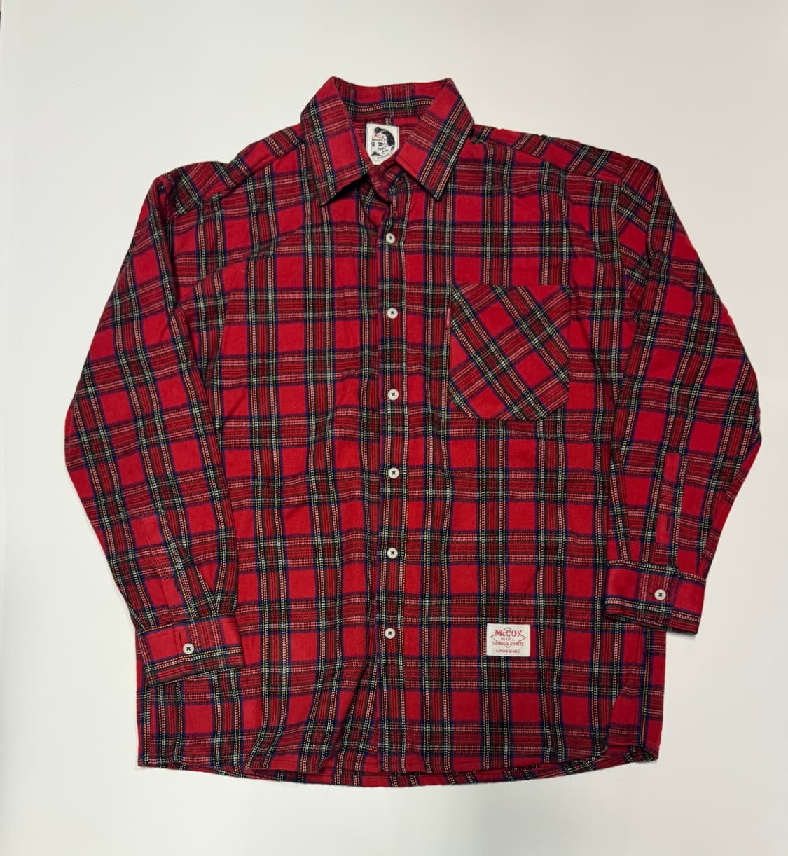 맥코이 빈티지 프란넬 웨스턴 체크 셔츠 XL 상품이미지1