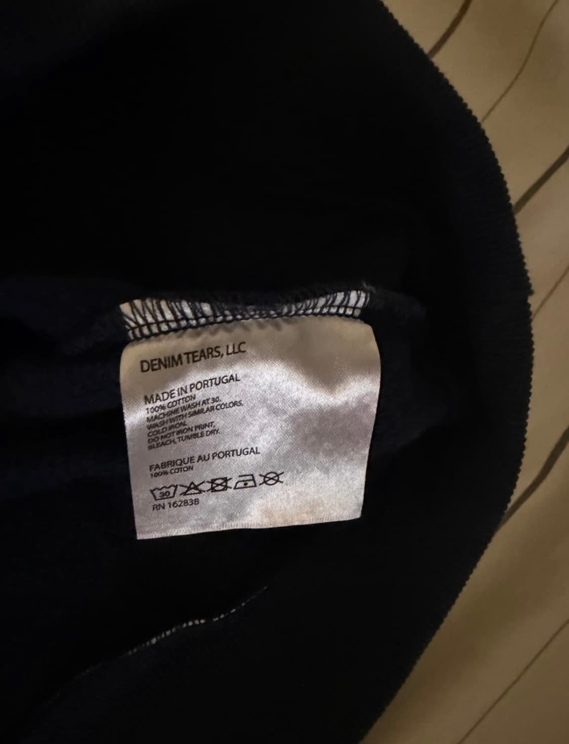 데님티어스 후드티 블랙 L 상품이미지4