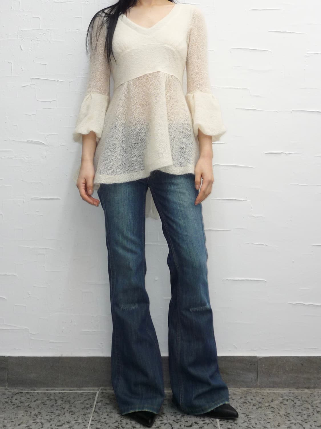 ivory bowback knit  상품이미지3