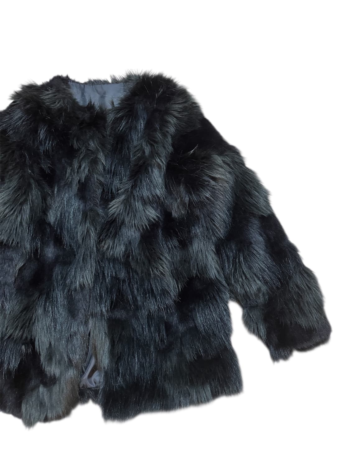 블랙 퍼 자켓 상품이미지4