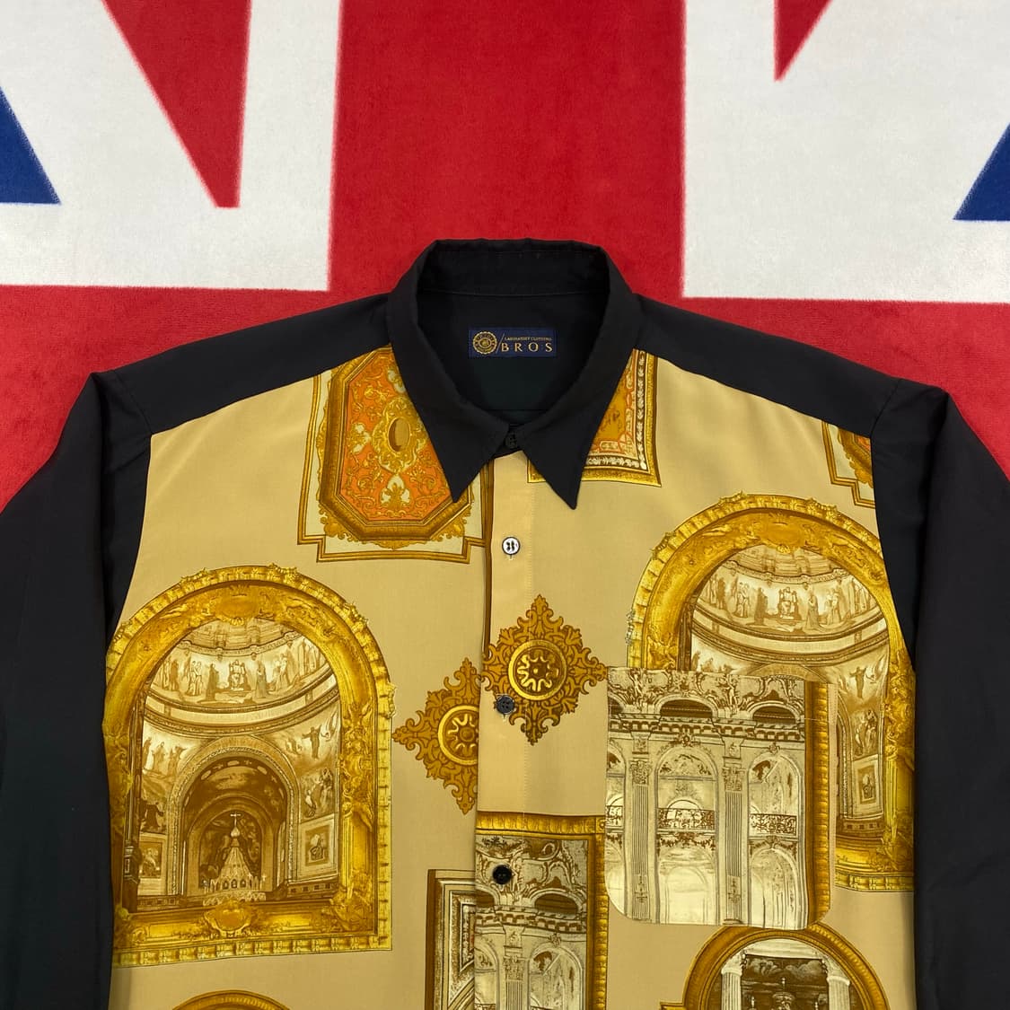 빈티지 패턴셔츠 실측 L - XL  상품이미지3