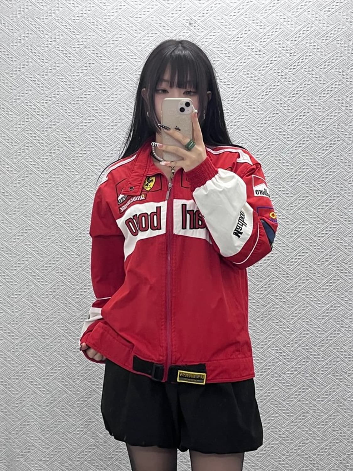 빈티지 페라리 말보로 보다폰 모터사이클 레이싱 자켓 XL C10552 상품이미지2