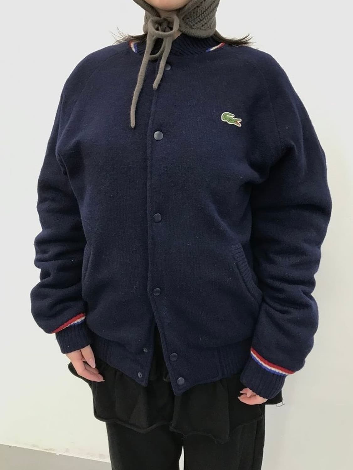 Lacoste Wool Varsity Knit Jacket 상품이미지3