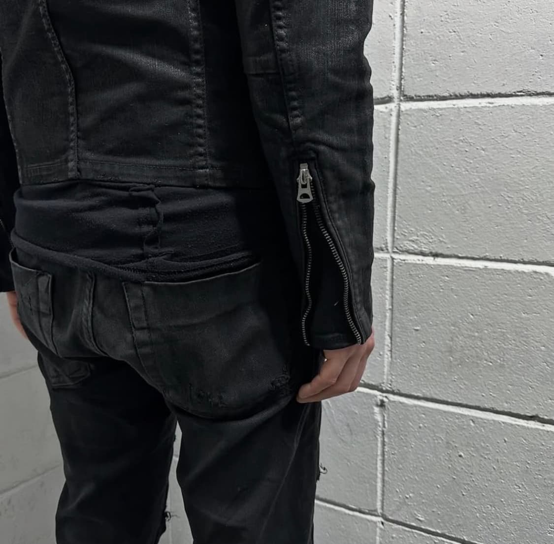 CIVARIZE archive Black wax coated jacket 상품이미지7