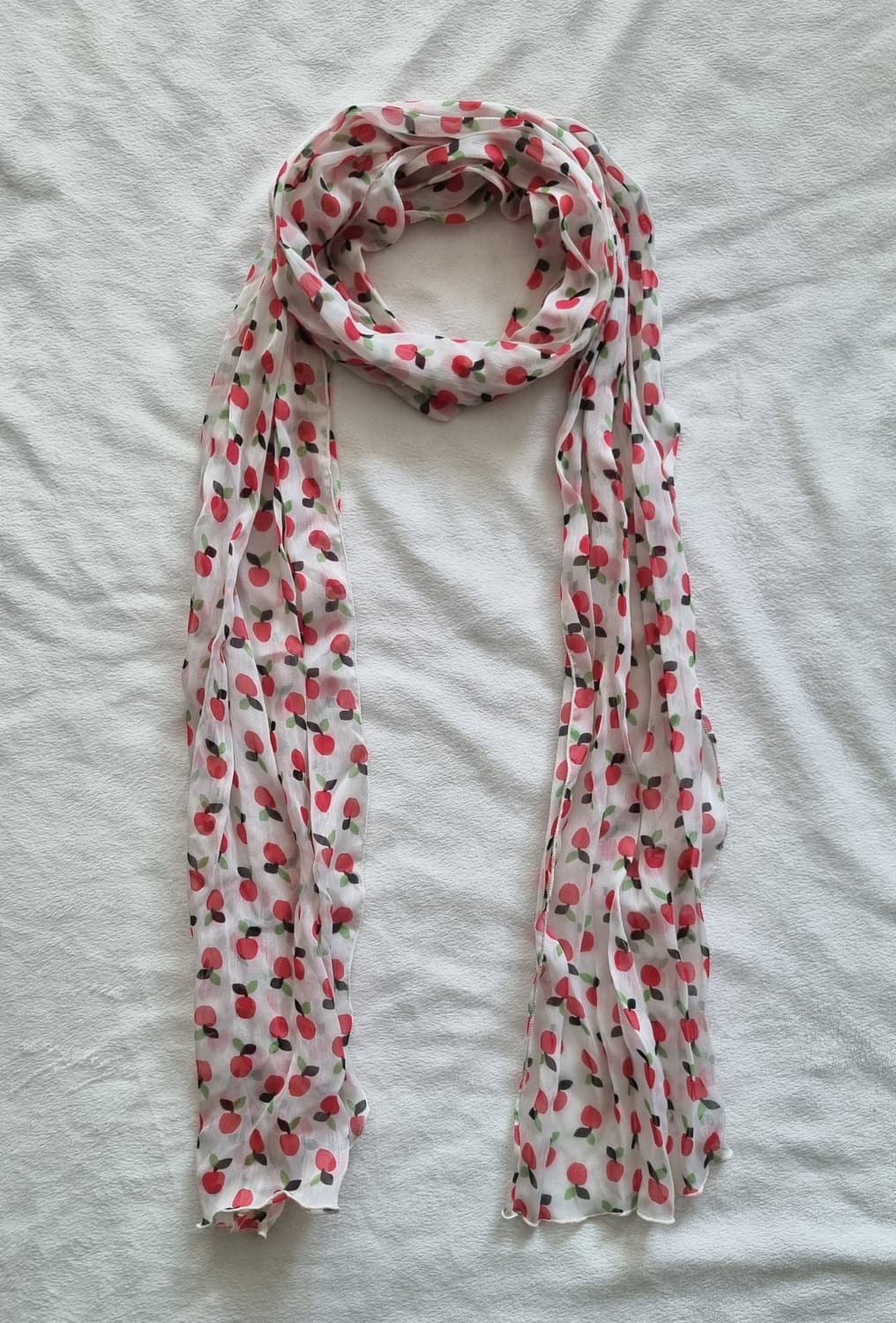 빈티지 모리걸 하구미 사과 머플러 상품이미지1