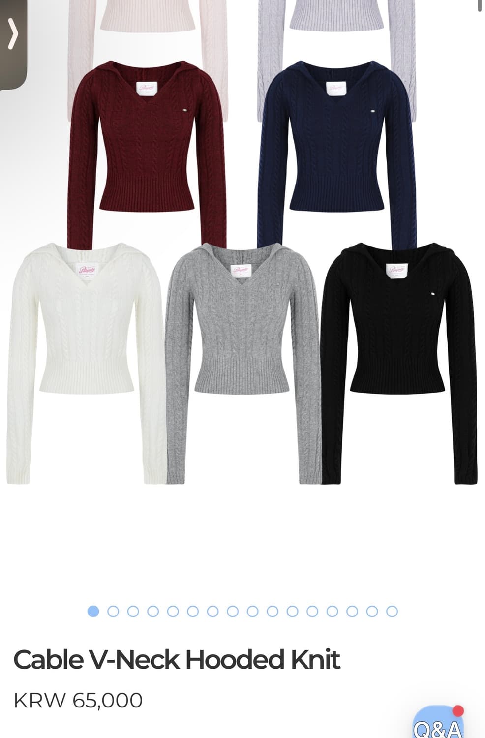 페일제이드 후드니트 Cable V-Neck Hooded Knit 상품이미지4