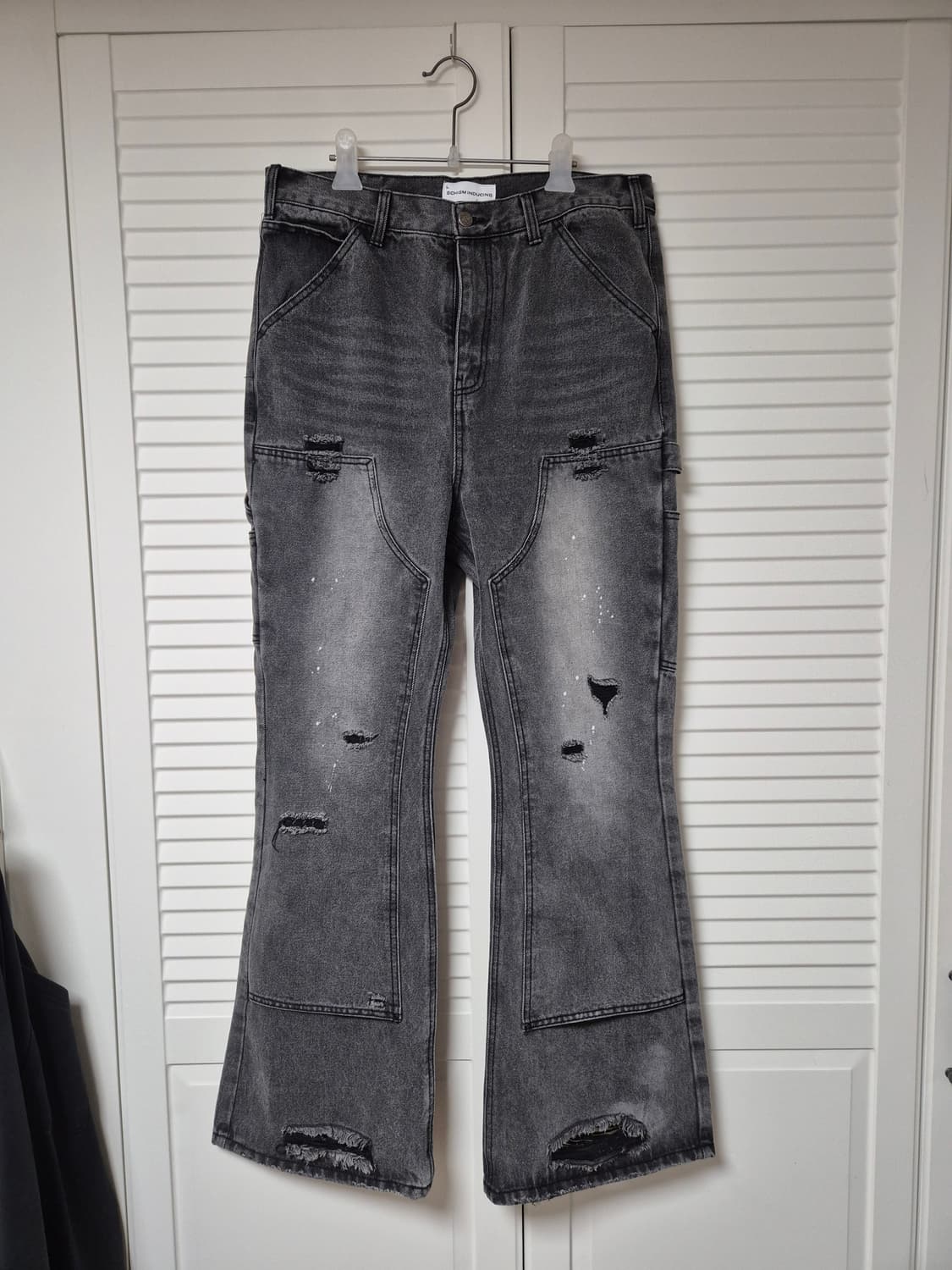 (새상품/L)스키즘 인듀싱 카펜터 부츠컷 데님 팬츠 상품이미지1