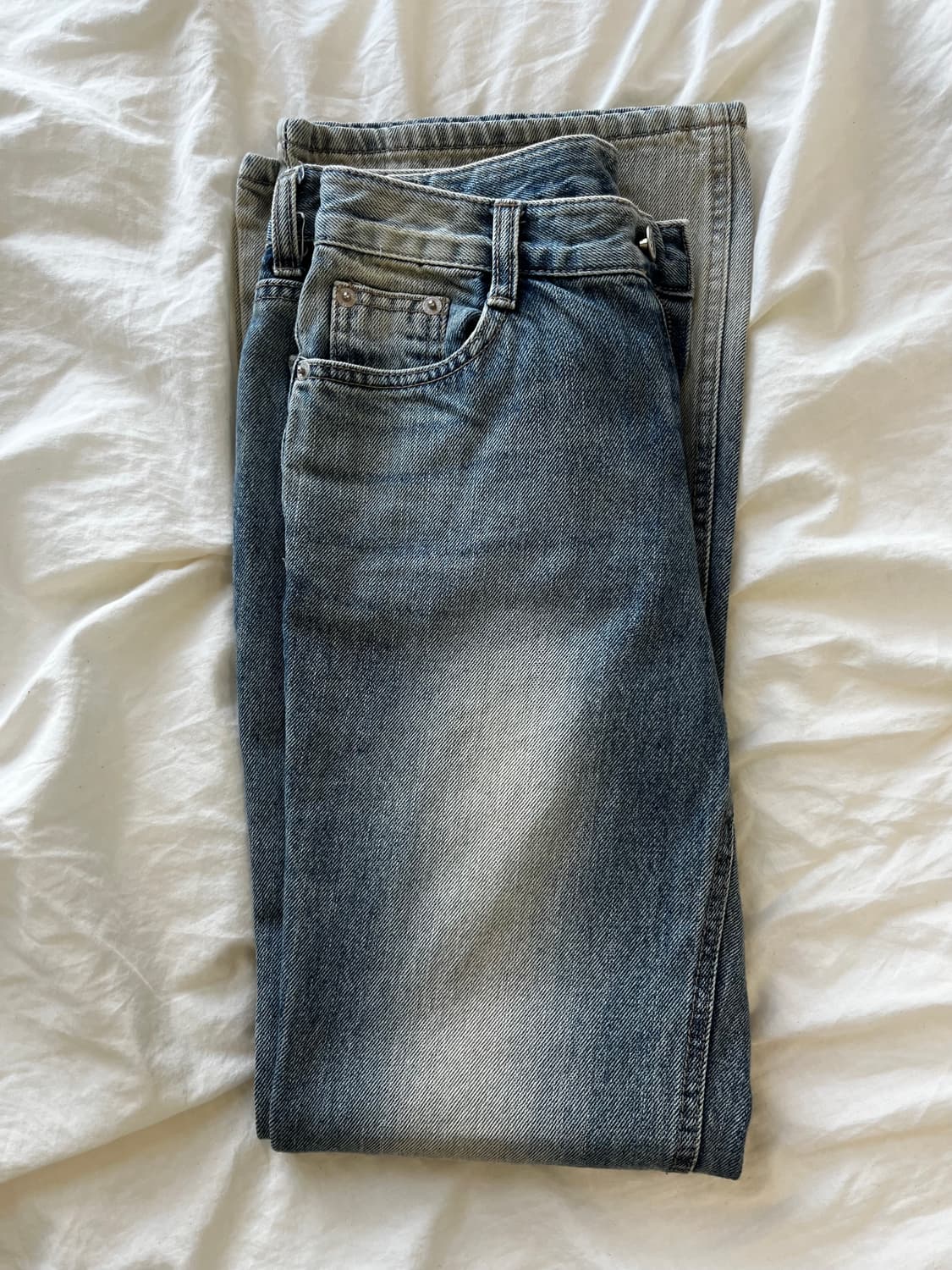 블랙업 로우웨스트 부츠컷 데님 S 상품이미지4