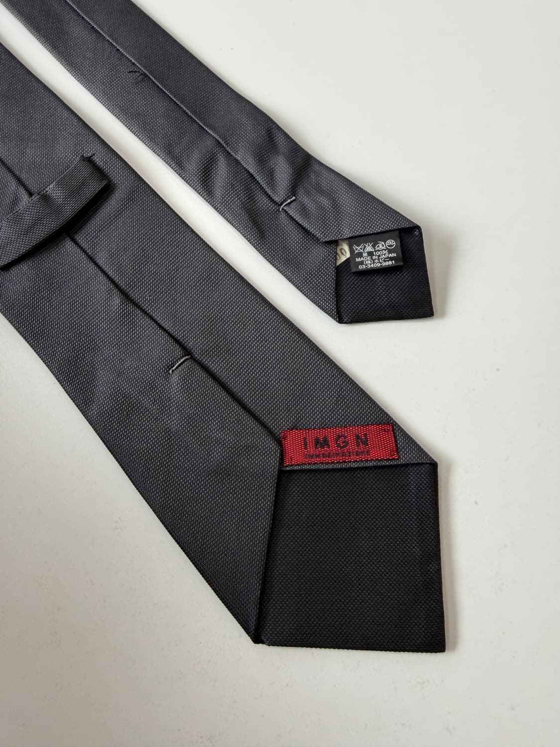차콜 실크 넥타이 8.5cm 상품이미지5
