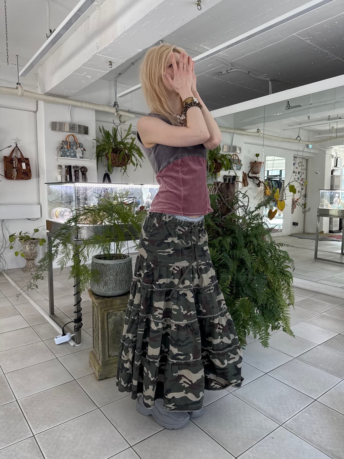 velour lace trim top 상품이미지3