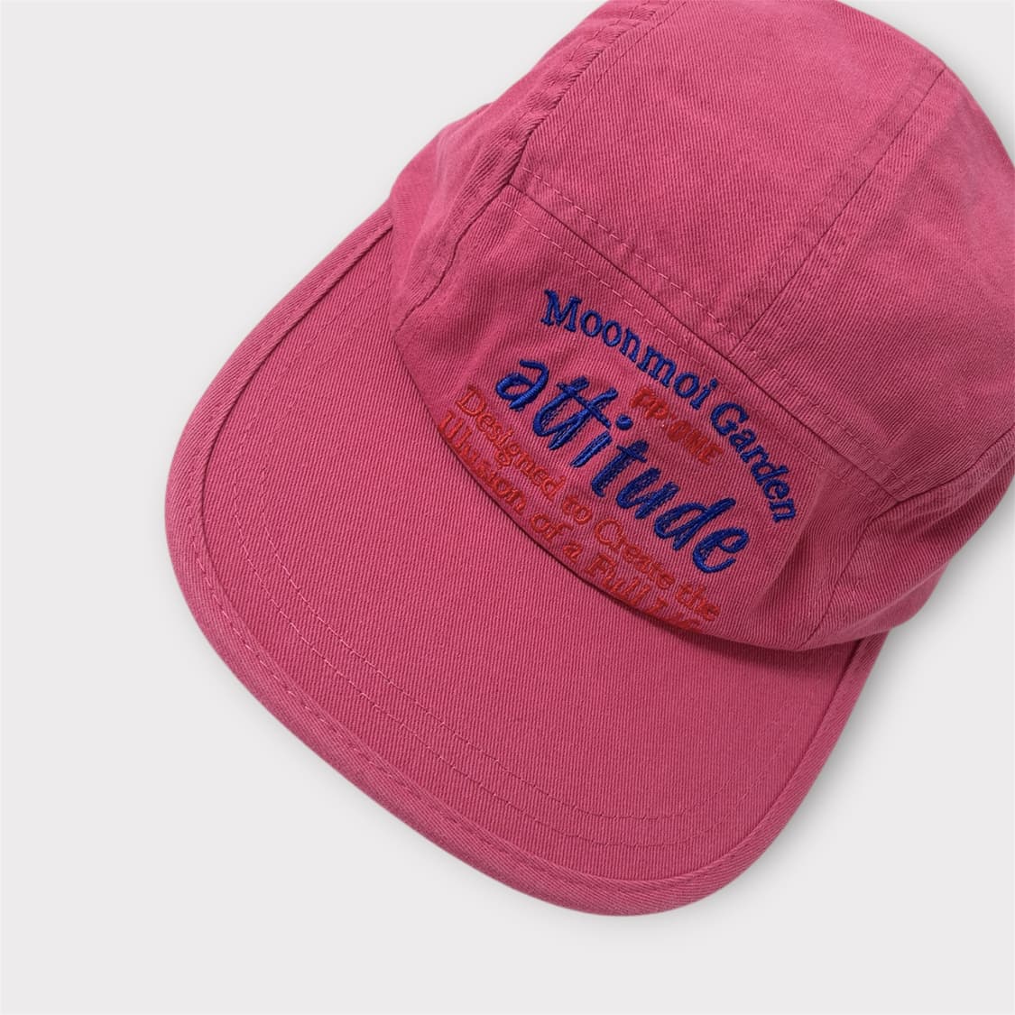 PPIONE 애티튜드 자수 캠프캡 핑크 (1814) 상품이미지8