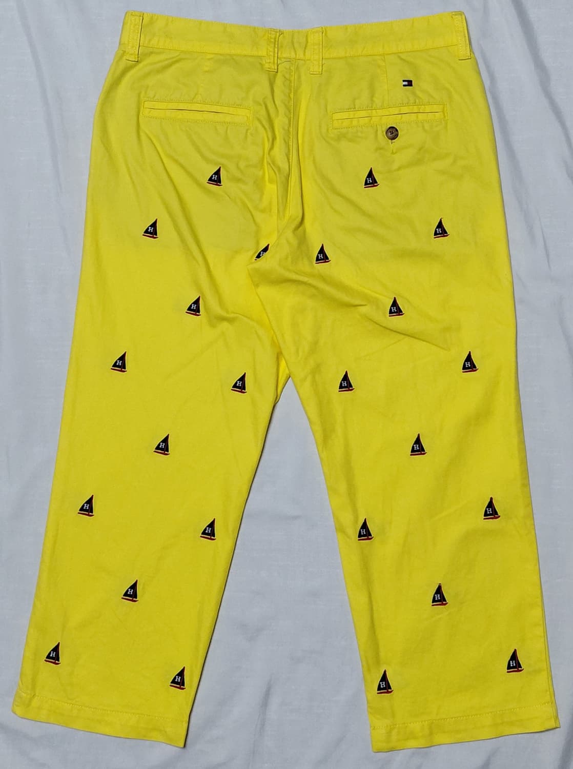 타미힐피거 요트 자수 크롭 팬츠 (옐로우/M) 상품이미지6