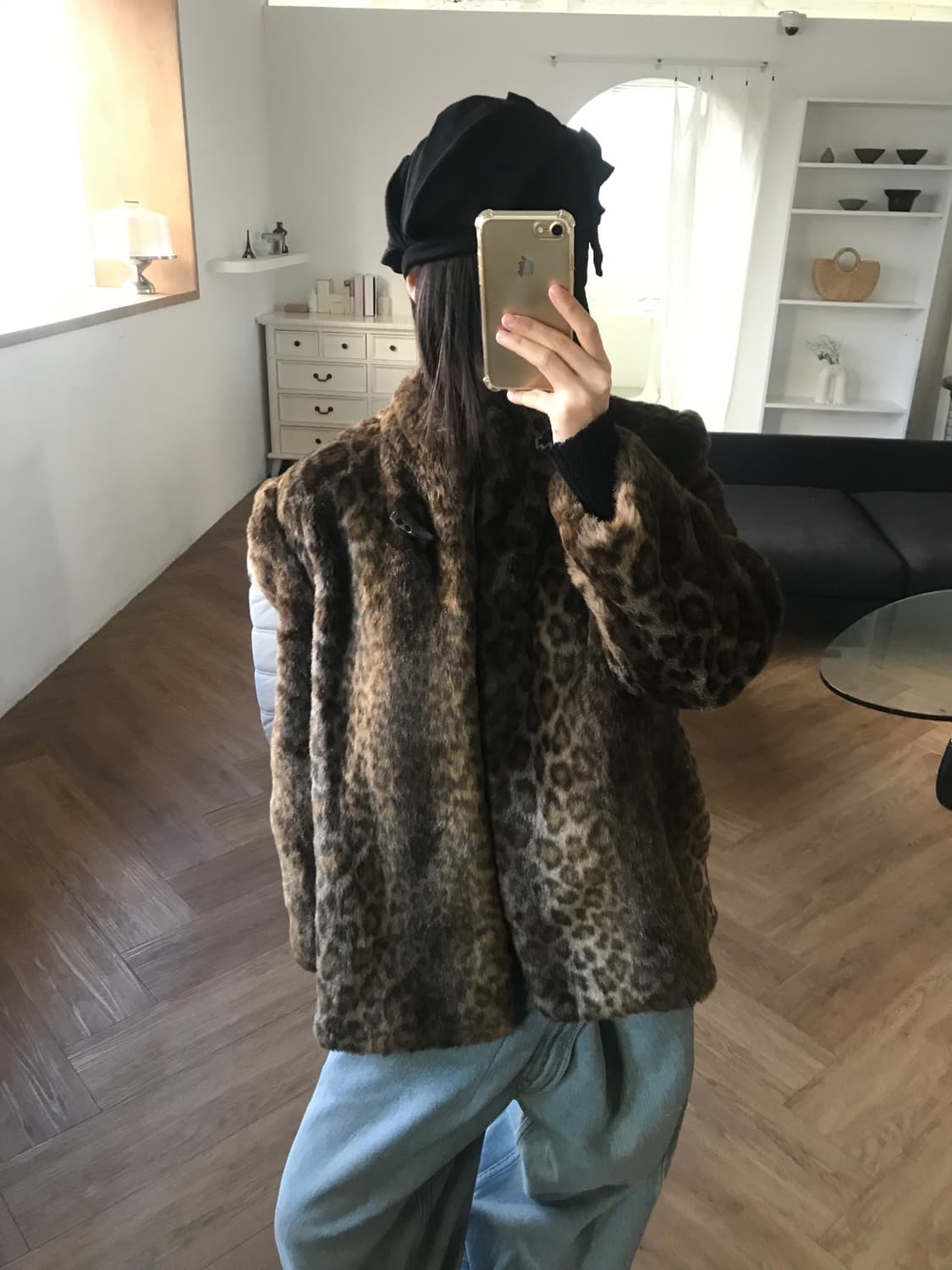 vintage leopard fur jacket 상품이미지1
