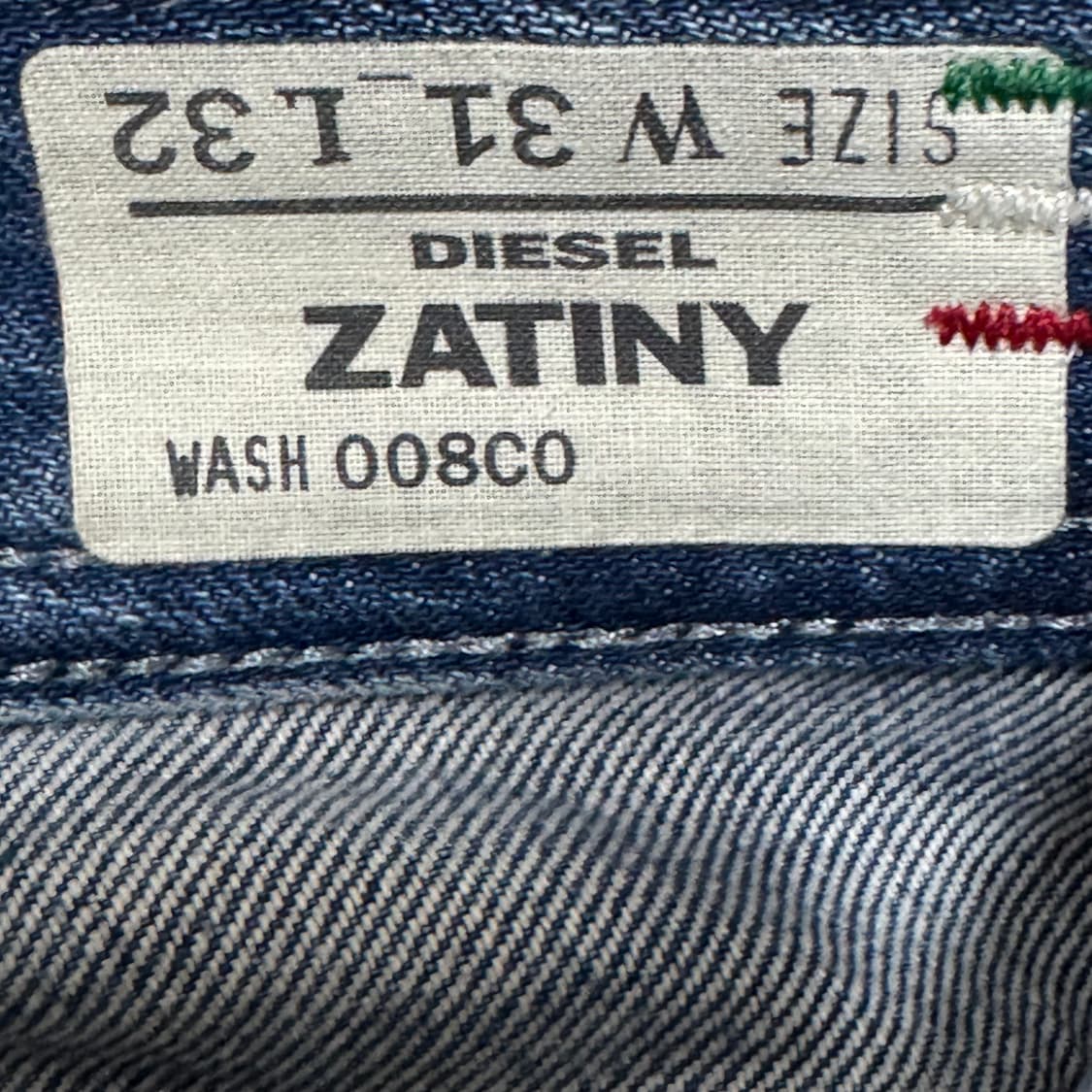 디젤 자티니 워싱 플레어 세미 부츠컷 데님팬츠 상품이미지8
