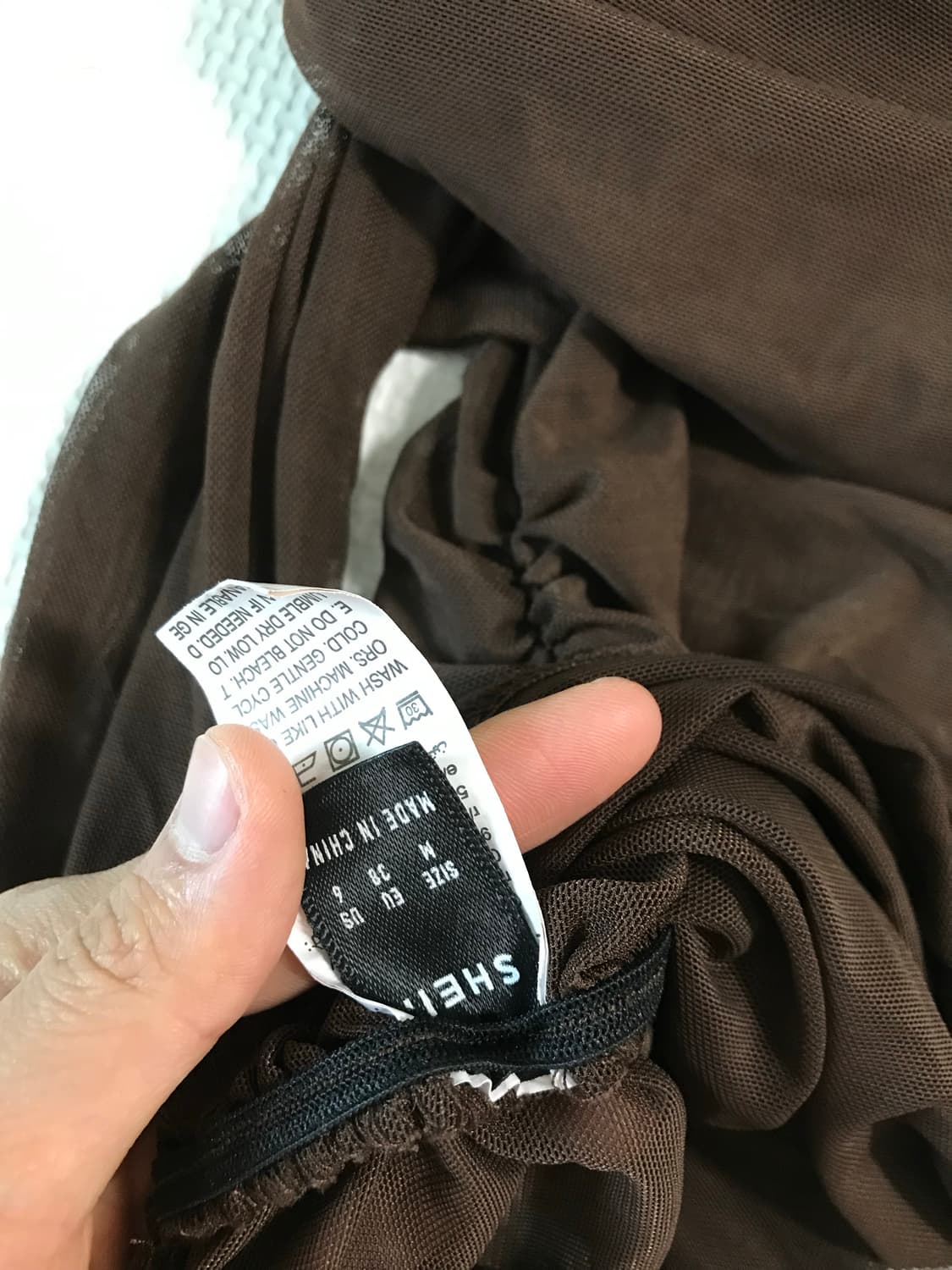 SHEIN 셔링 오픈숄더T 상품이미지4